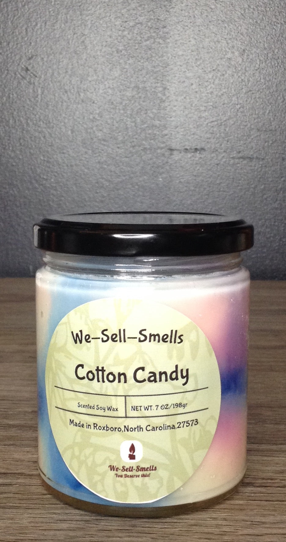 Cotton Candy Scented Soy Wax Candle