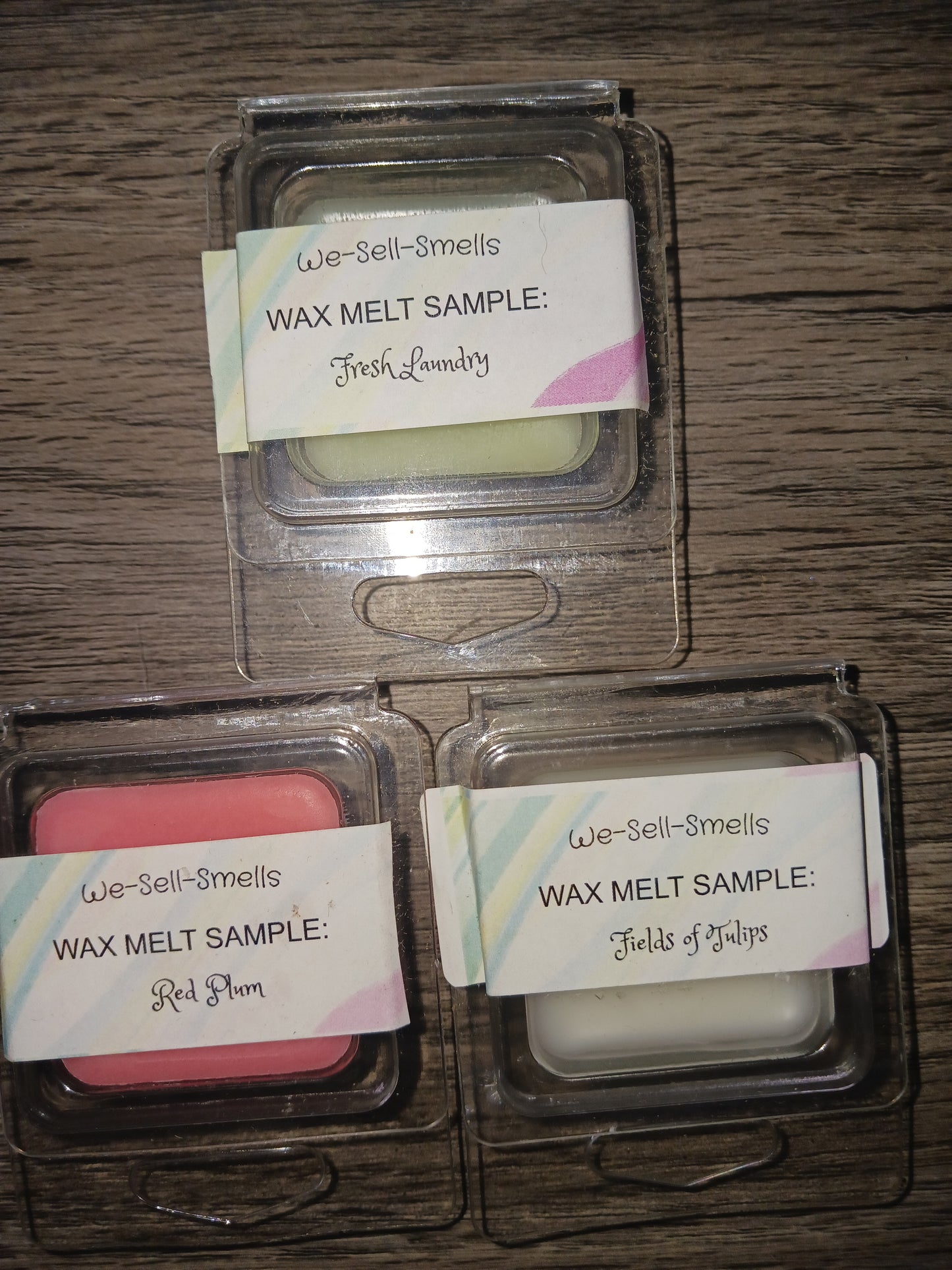 Wax melt samples